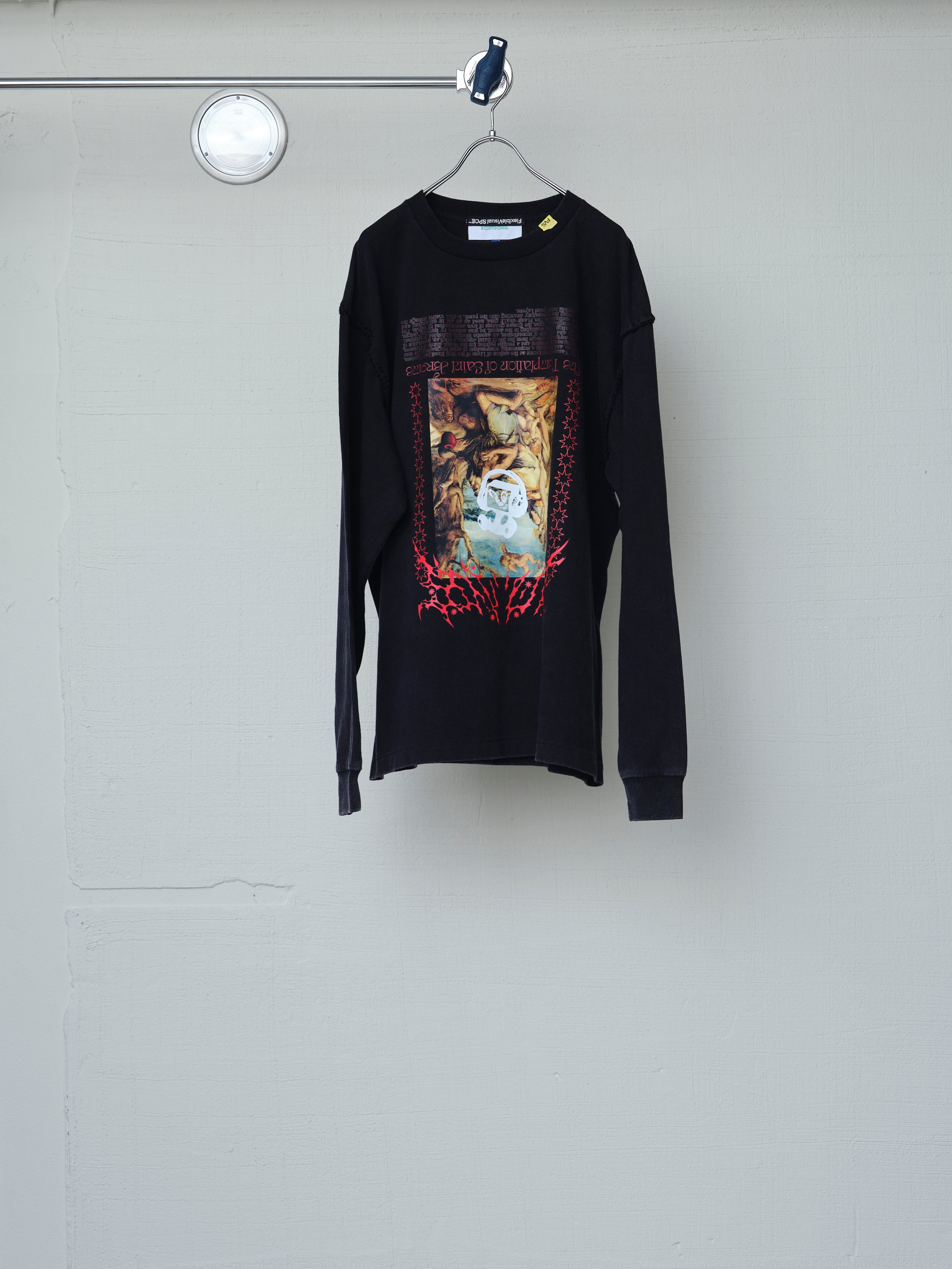 FVS ART PRINT BLANKET STITCH L/S TEE