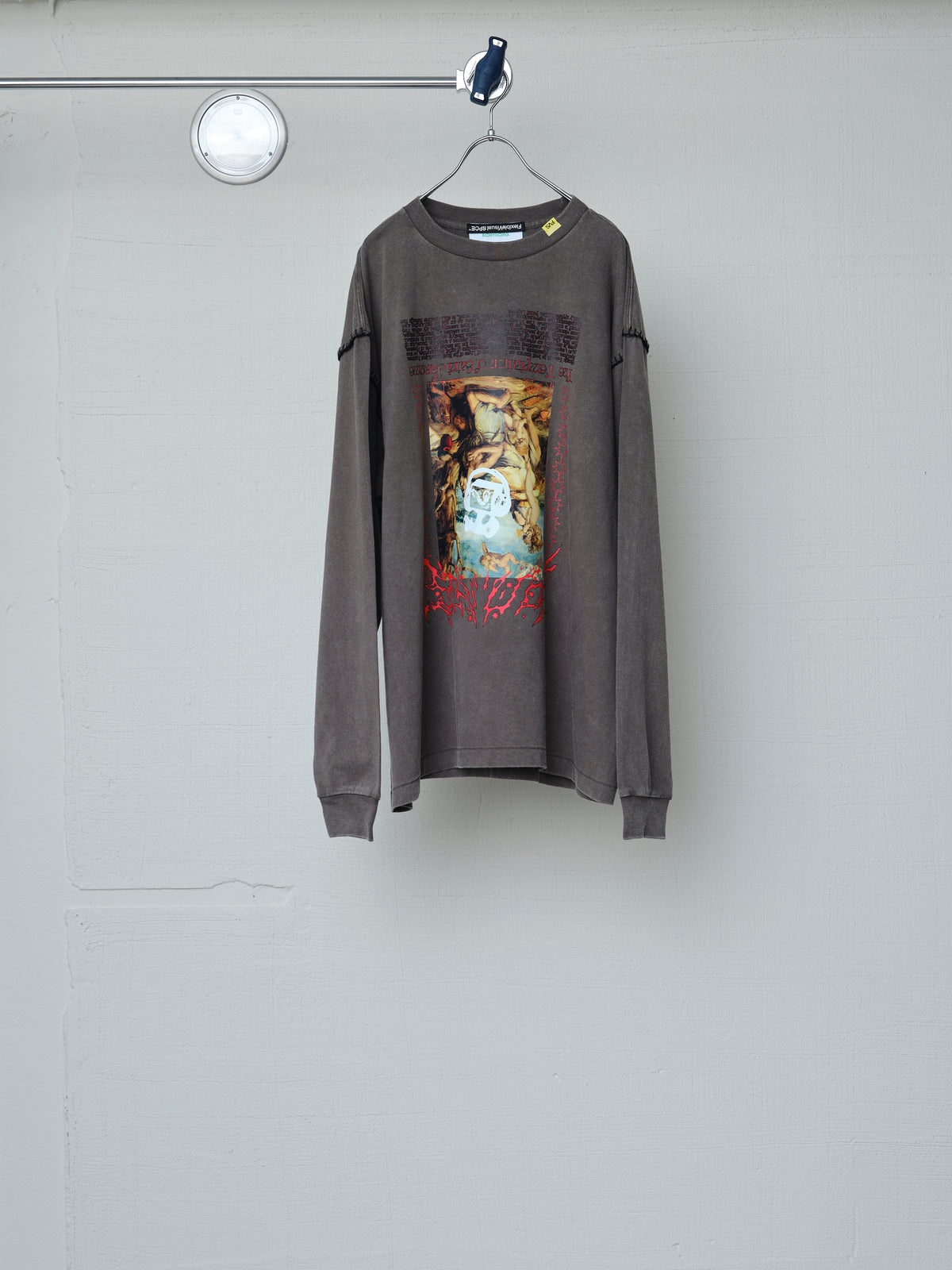 FVS ART PRINT BLANKET STITCH L/S TEE