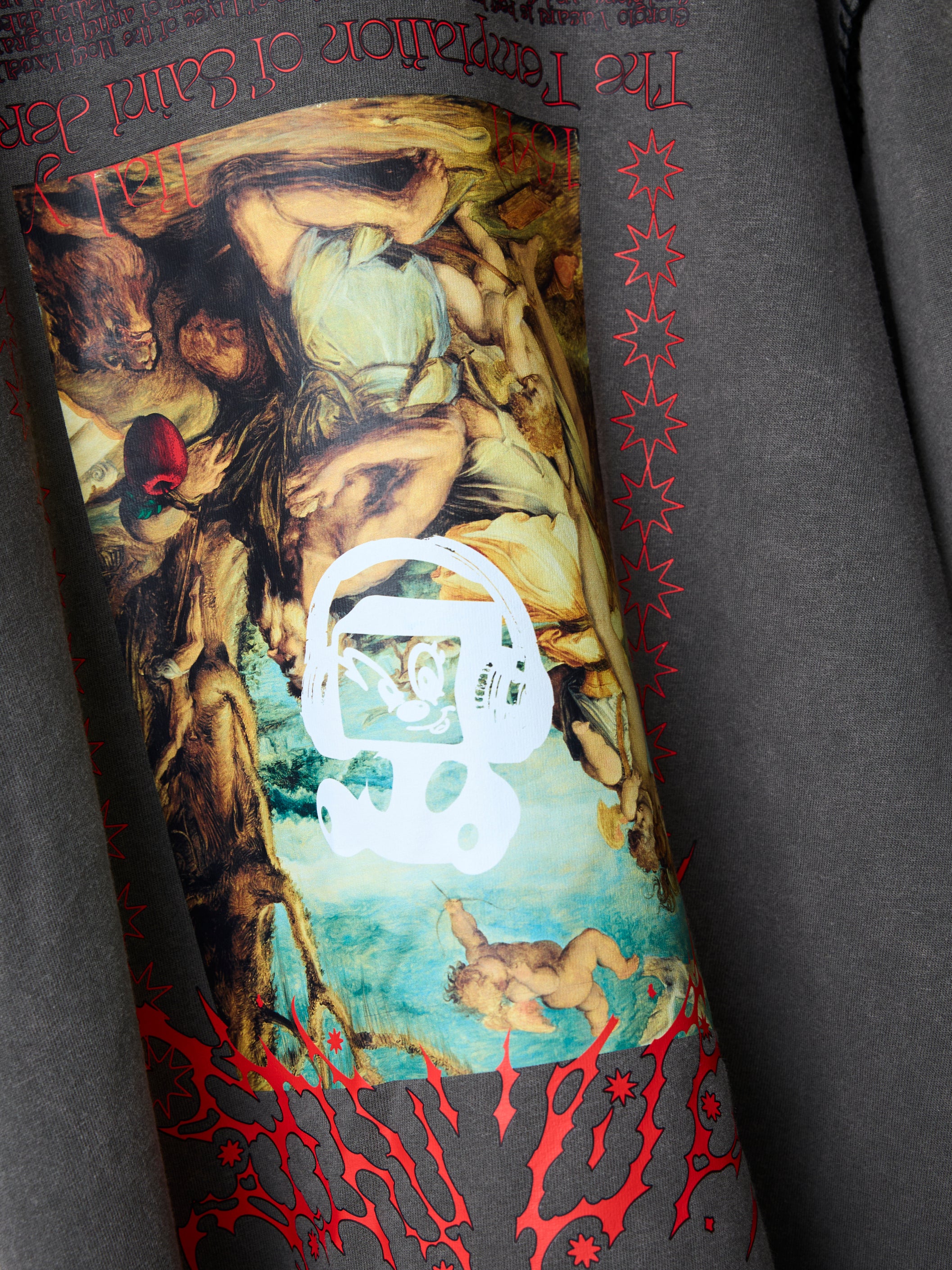 FVS ART PRINT BLANKET STITCH L/S TEE