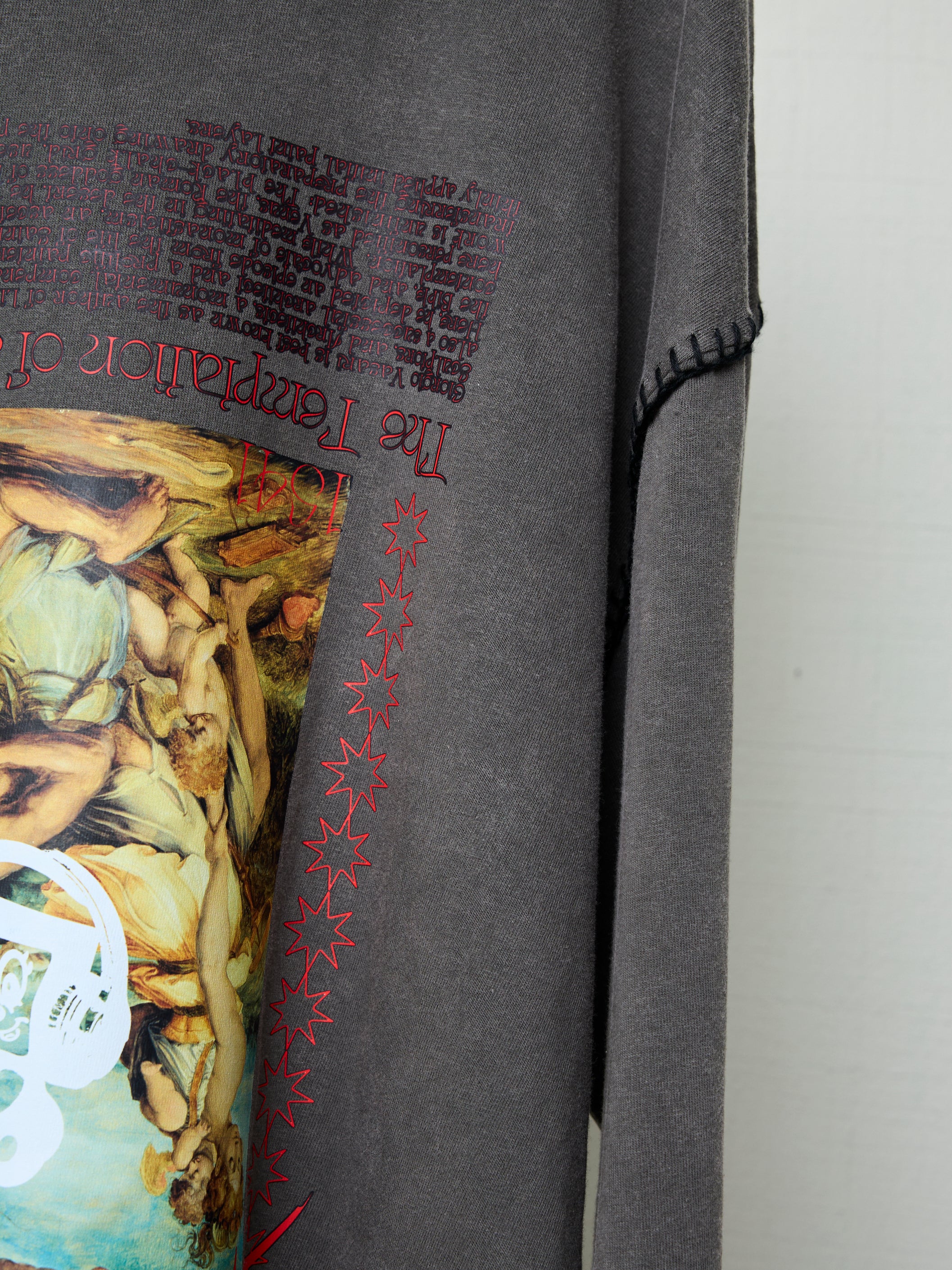 FVS ART PRINT BLANKET STITCH L/S TEE