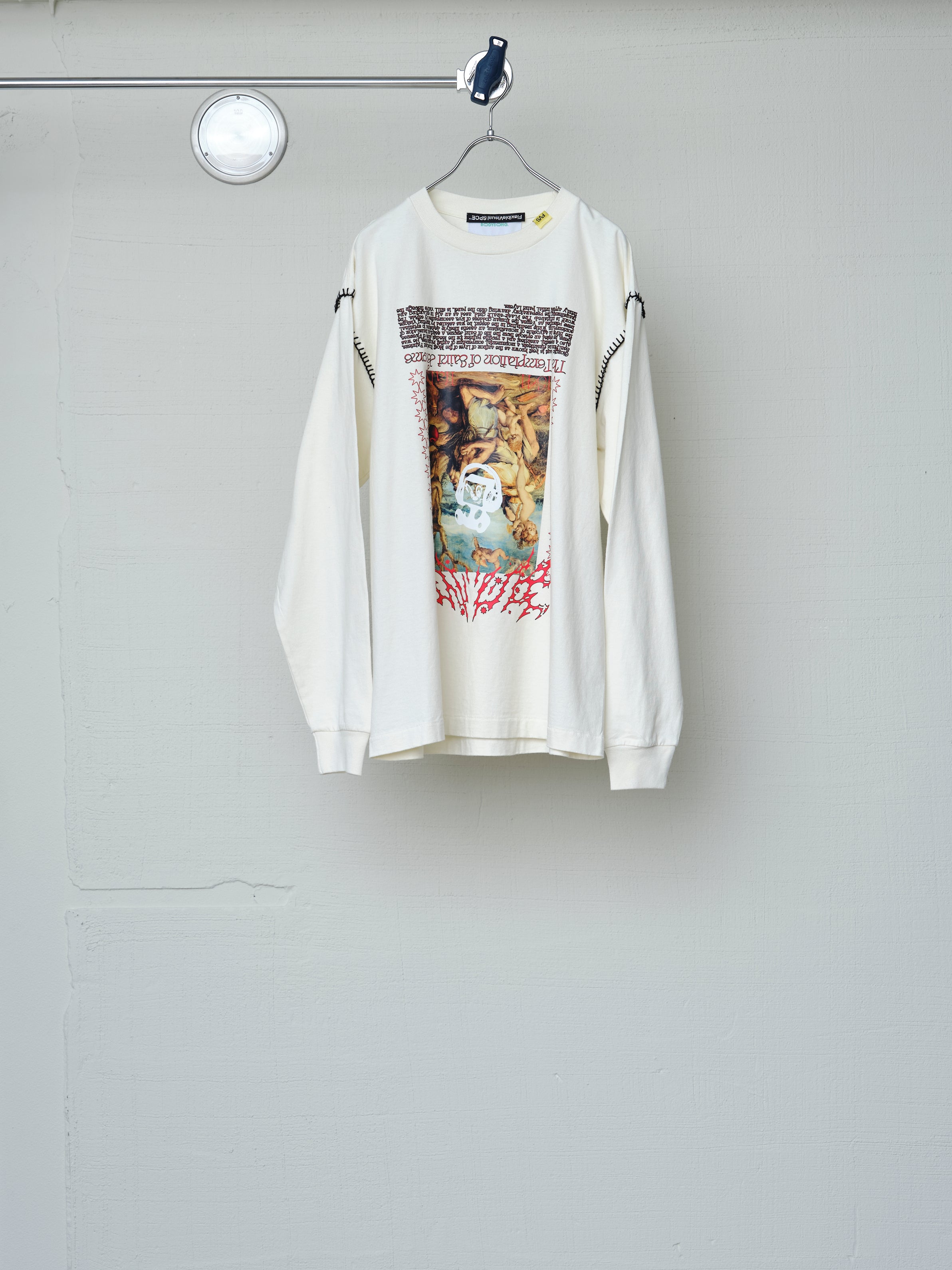 FVS ART PRINT BLANKET STITCH L/S TEE