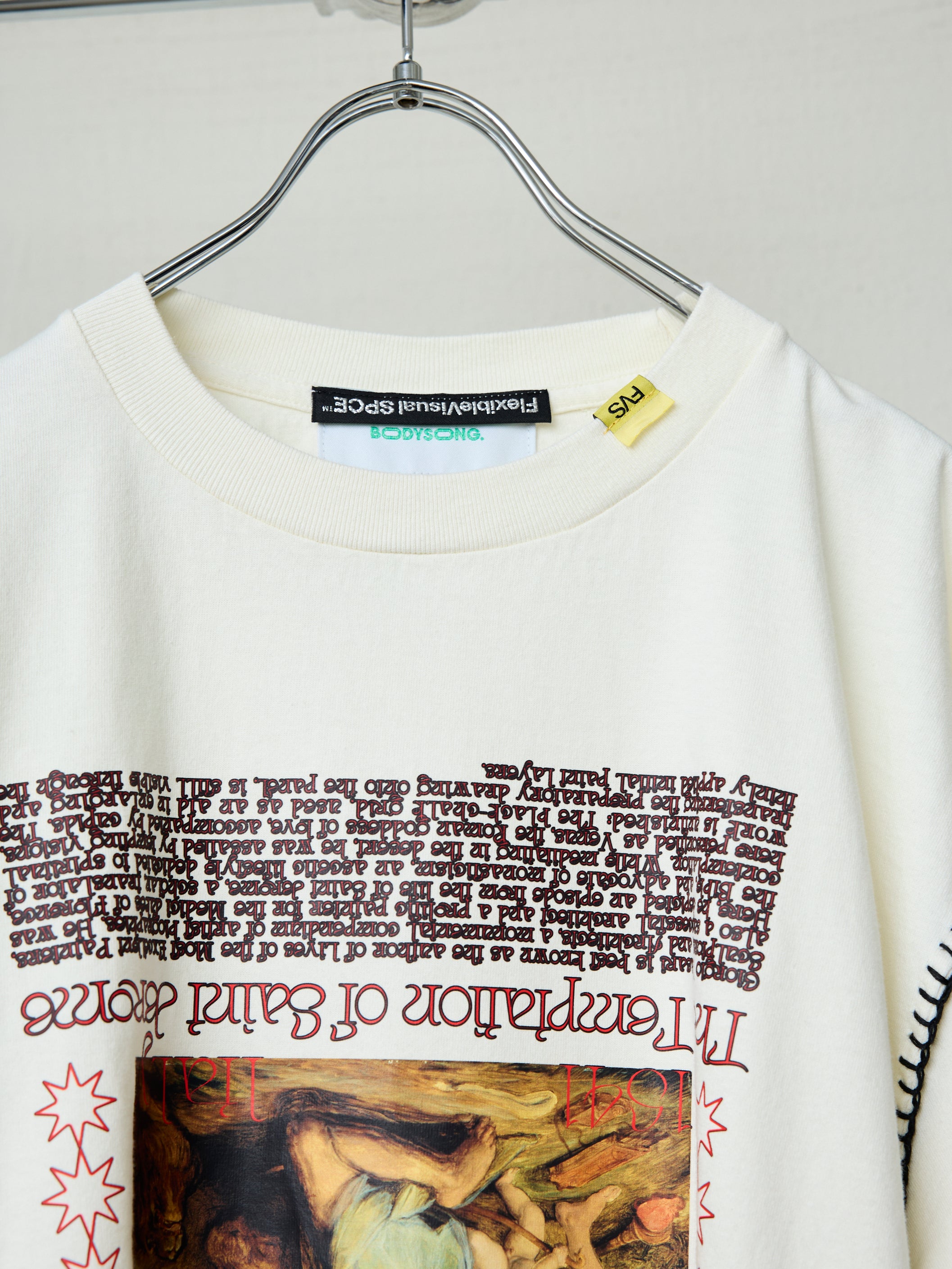 FVS ART PRINT BLANKET STITCH L/S TEE